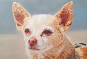 Dog Oil Portrait